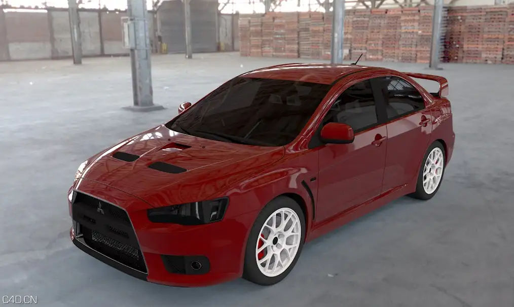 三菱LancerEvo 三厢汽车C4D模型 - C4D之家 - cinema4d_ 2015-09-23 14.57.32.jpg