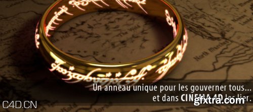 电影《魔戒》戒指渲染教程 Anneau elfique seigneur des anneaux en 3D