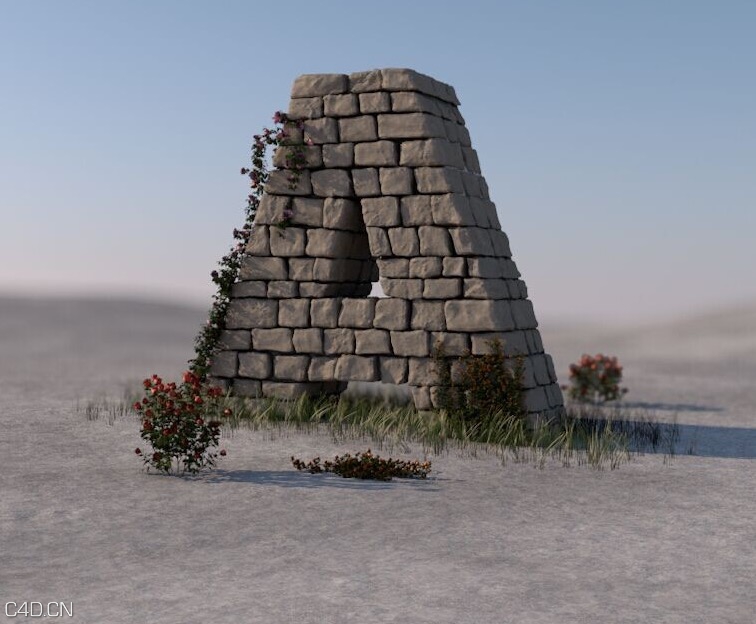 石头垒成的字母“A”C4D模型 - C4D之家 - cinema4d_ 2015-09-25 17.32.32.jpg