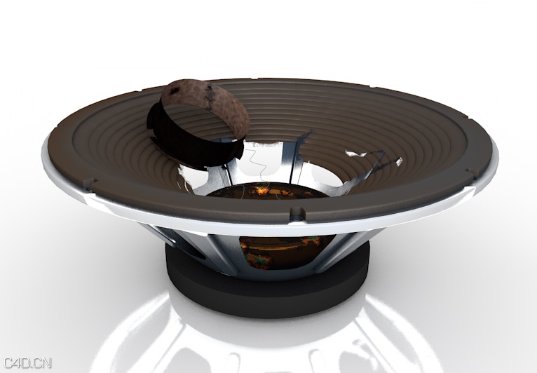喇叭（扬声器）3D模型 BROKEN SPEAKER