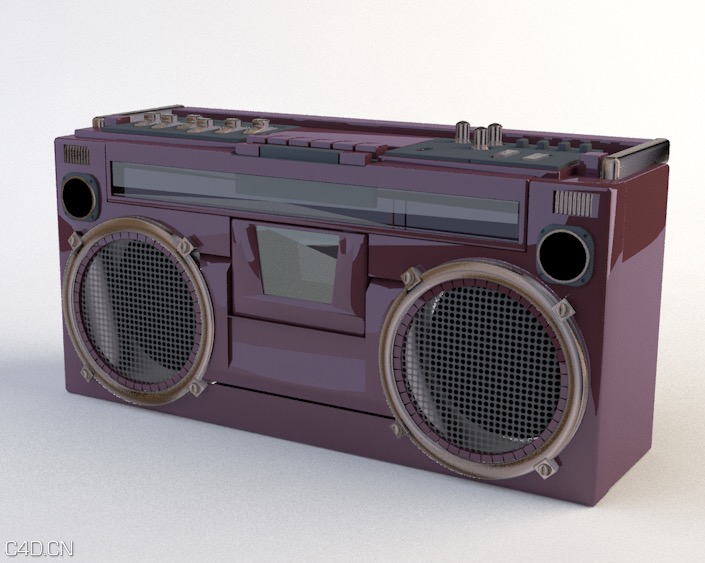 录音机3D模型 BOOM BOX - C4D之家 - cinema4d_ 2015-09-26 18.37.08.jpg