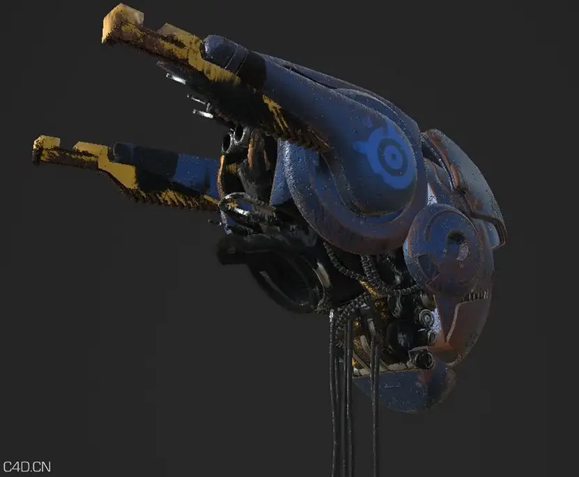 机甲怪物C4D模型 Mech monster 3D model - C4D之家 - cinema4d_ 2015-09-27 01.42.02.jpg