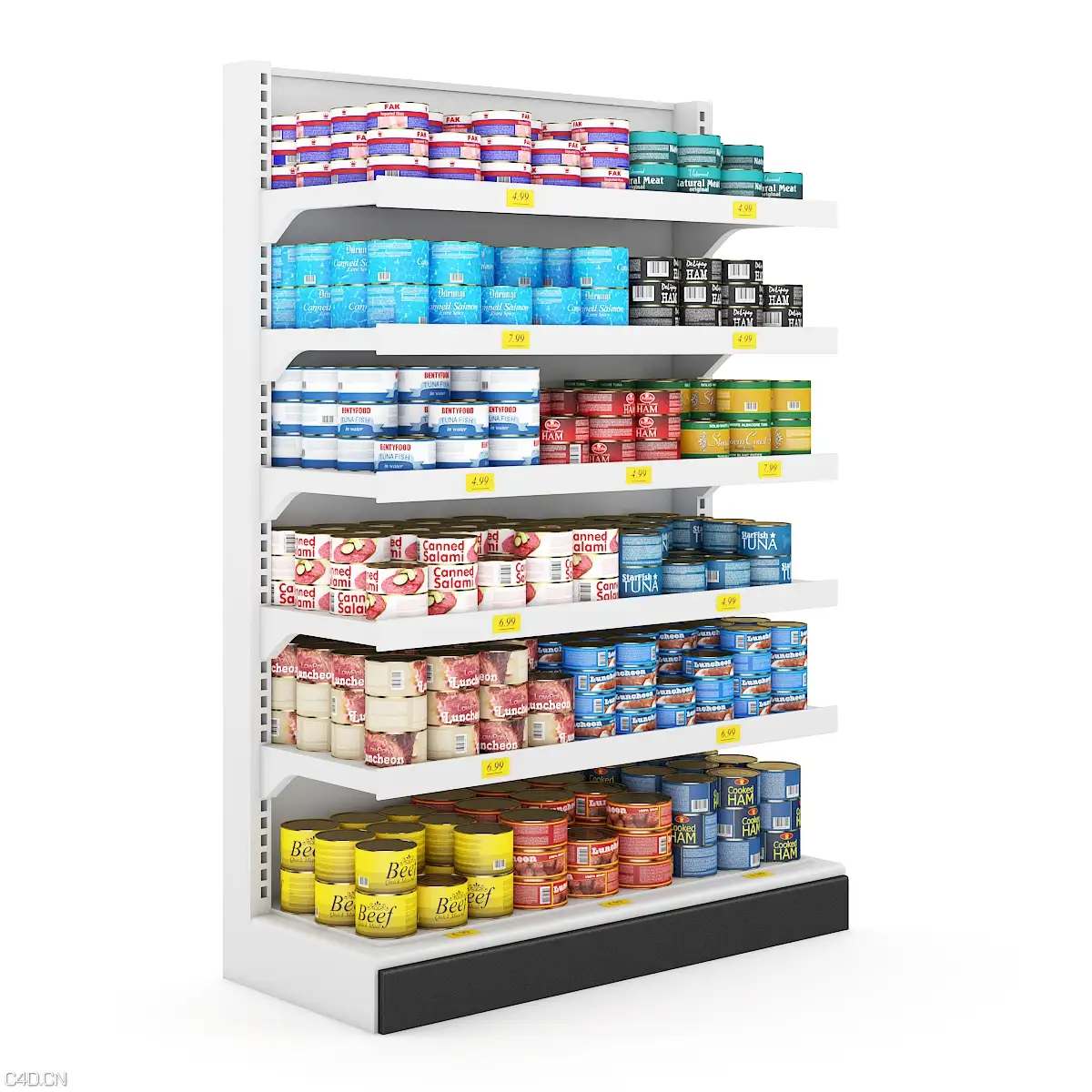 商场超市货架、产品架、购物商品架3D模型 CGAxis Models Volume 32 – Supermarket - C4D之家 - cgaxis_models_32_05.jpg