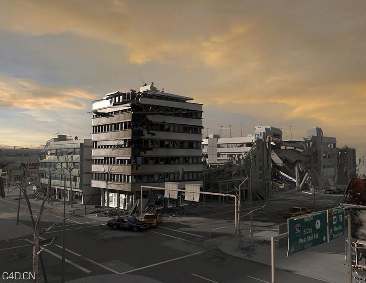 炸毁的建筑、城区、楼房3D高精模型 DESTROYED CITY - C4D之家 - cinema4d_ 2015-10-02 11.20.49.jpg