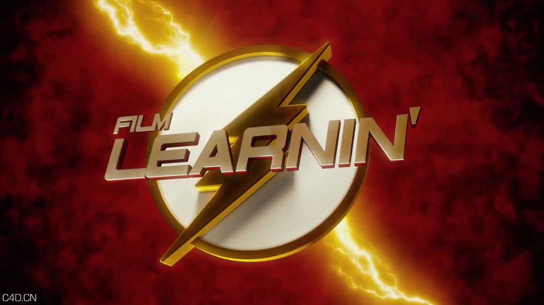 电影片头闪电侠3D Logo展示 3D Flash Logo After Effects and Cinema 4D Tutorial