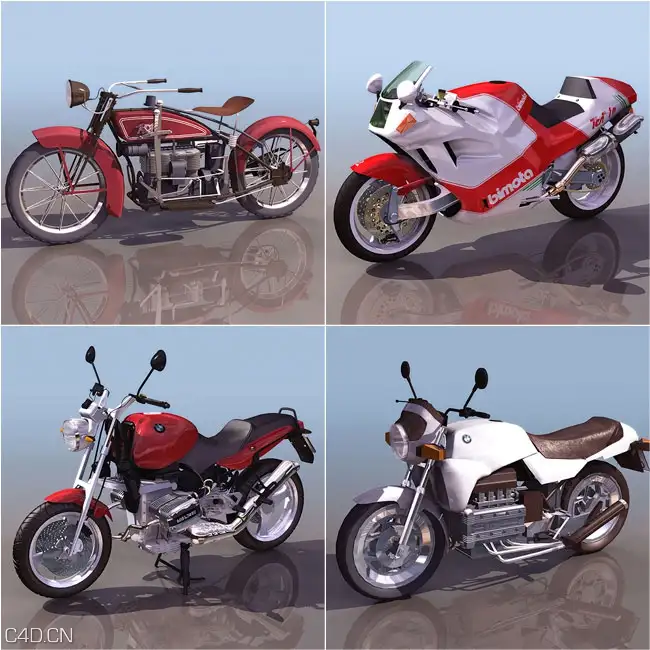 18个各式高級摩托車模組18款（3DS模型） - C4D之家 - 联系表-001.jpg