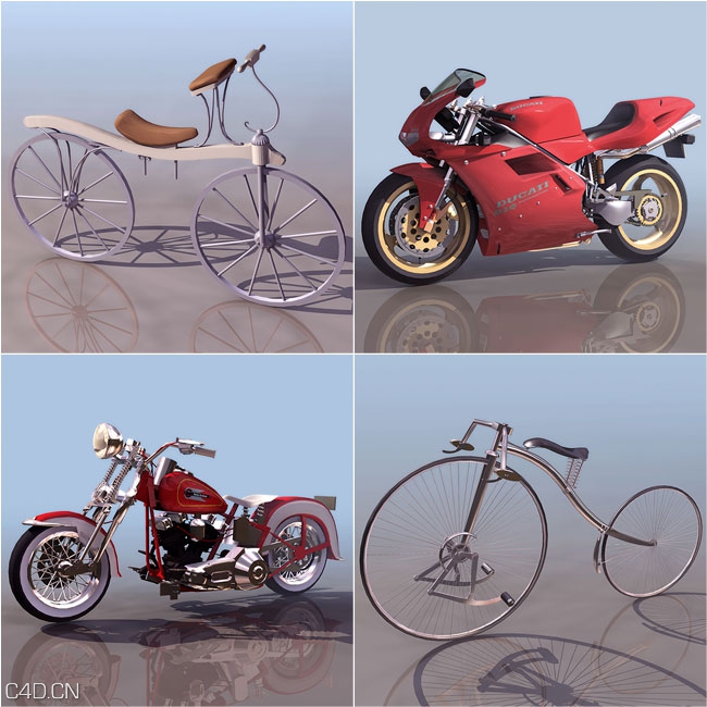 18个各式高級摩托車模組18款（3DS模型） - C4D之家 - 联系表-002.jpg