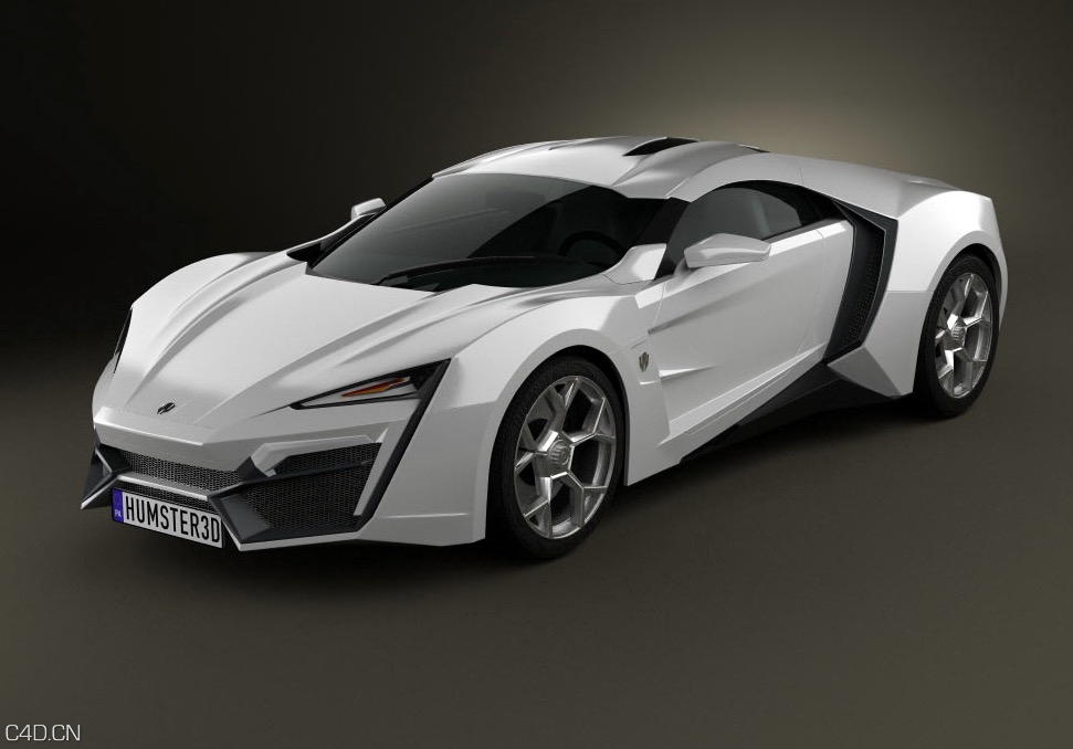 跑车C4D模型 Lykan Hypersport 2012