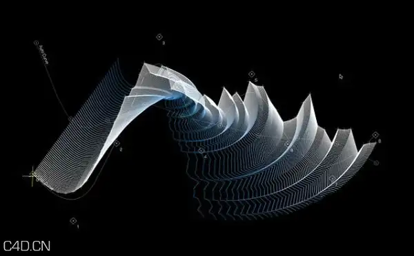 [灰猩猩C4D教程]GSG 着色器的选择和音频波形Shader Selections and Audio Waveforms