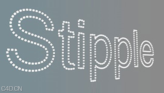 C4D虚线样条插件汉化版Tools4D-Stipple Modifier