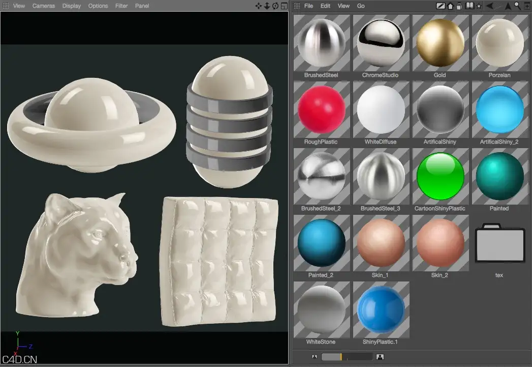 C4D实时预览材质预设 HB Realtime Utility Shaders.lib4d - C4D之家 - 2.jpg