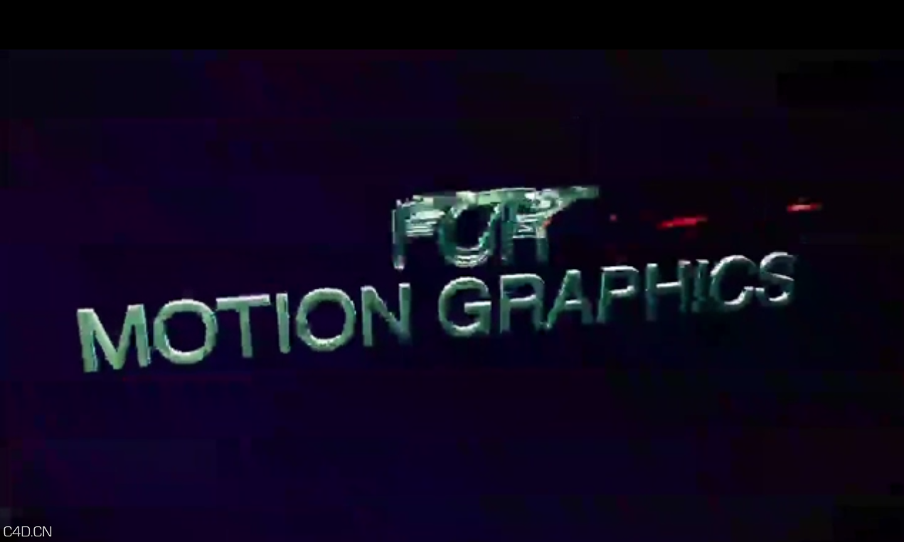 C4D两个不同的文字切换动画教程