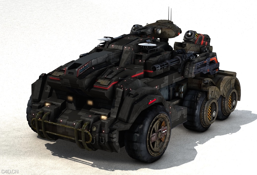 科幻战车C4D模型 Science Fiction chariot - C4D之家 - cinema4d_ 2015-10-18 20.42.21.jpg
