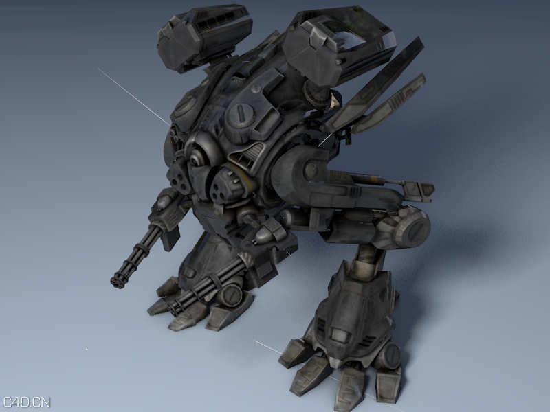 机甲战士C4D模型 Cellwallerkiller - C4D之家 - cellwallerkiller.jpg