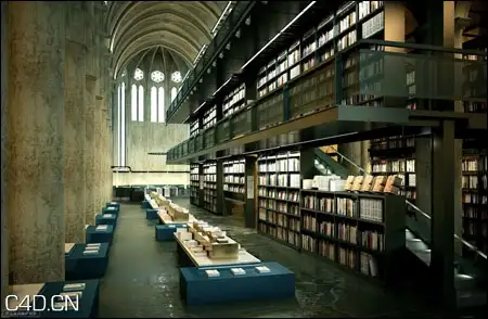 图书馆3D模型 3DS MAX Library 3D Model 2009 - C4D之家 - forum-201502-04-225131t1v11e9eeblssl31.jpg