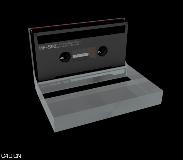 磁带、磁带盒C4D模型 Casette TAPE