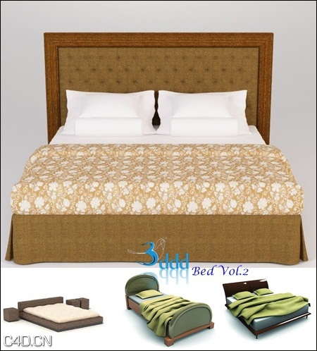 室内家具：床3D模型大全 Beds Vol.2