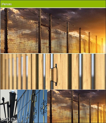 铁网/防护网/护栏3D模型合集 iFences