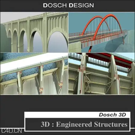 大型工程结构3D模型合集（桥梁，水坝，游乐园，教堂，加油站，石油平台，火车站） - C4D之家 - 54cc159f6b63b3c342ec400bb2f3a7e5.jpg