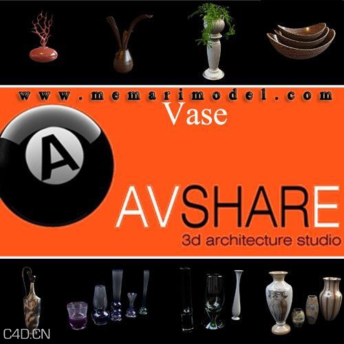 花瓶3D模型合集 Avshare – Vase - C4D之家 - avshare-vase-000-1.jpg