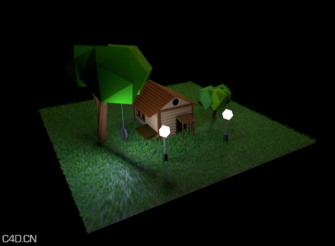 树木房屋多边形C4D模型 Low Poly Fantasy - C4D之家 - forum-201502-22-181757st1su7ex6x741ff4.jpg