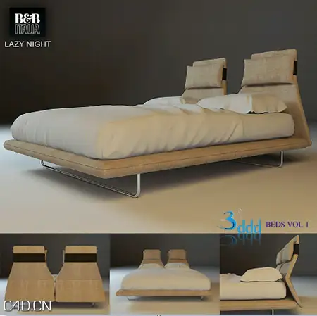 双人床、单人床3D模型合集 Beds Vol.1 - C4D之家 - forum-201502-07-204016wn8gflgcg665c1r1.png
