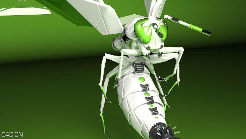 C4D机械蜜蜂工程（含动画）
