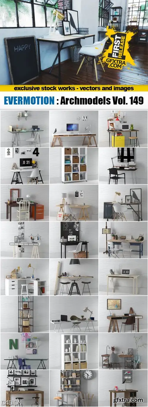 现代办公家具设备三维模型包 Evermotion Archmodels Vol.149 - C4D之家 - forum-201503-16-141216shx3d5clp43il37x.jpg