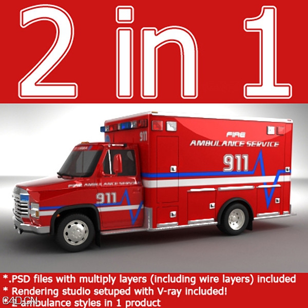 救护车3D模型 Turbosquid 3D Model: Emergency Ambulance Truck 2in1 - C4D之家 - forum-201503-16-162656y0va609afcgr6g5s.jpg