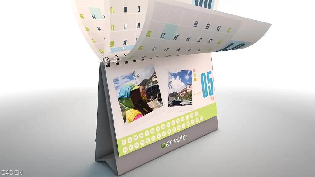 挂历 台历 日历翻转C4D预设 VideoHive 3D Calendar Preset - C4D之家 - 9522311444_a932885723_b.jpg