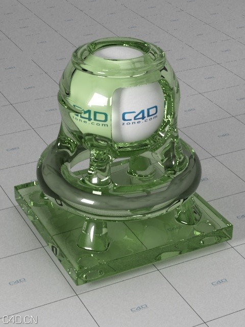 Vray for C4D玻璃材质 Vetro Verde