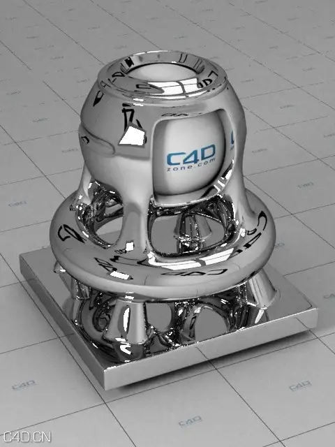 c4d for vray金属材质-铝上镀铬 cromo