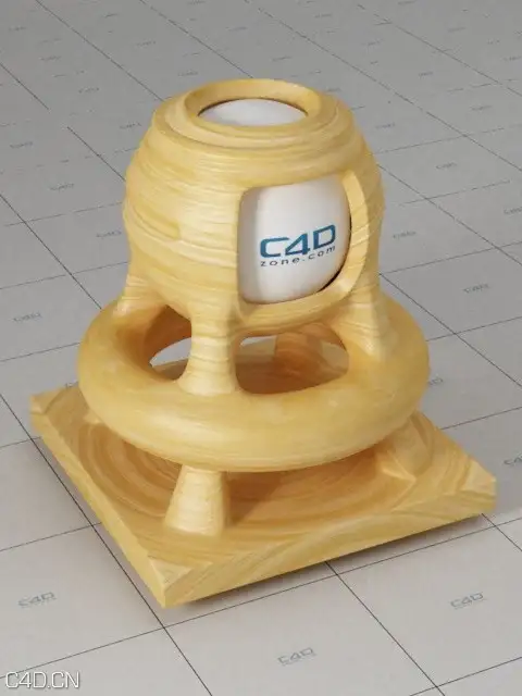 c4d for vray黄色木纹材质-legno fine