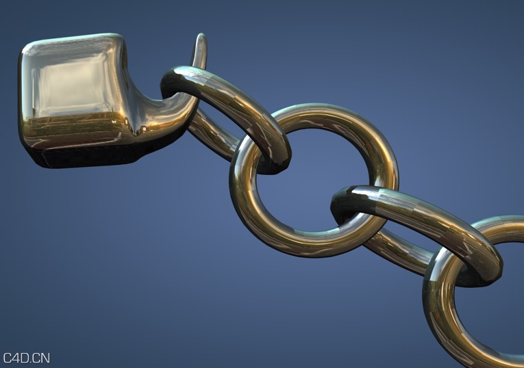 C4D铁锁链晃动动画工程 Chain Real Dynamics