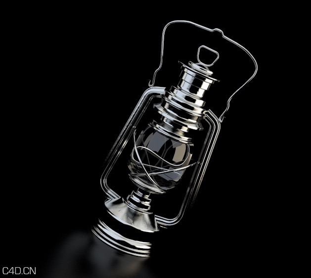 煤油灯 手提灯 马灯C4D模型