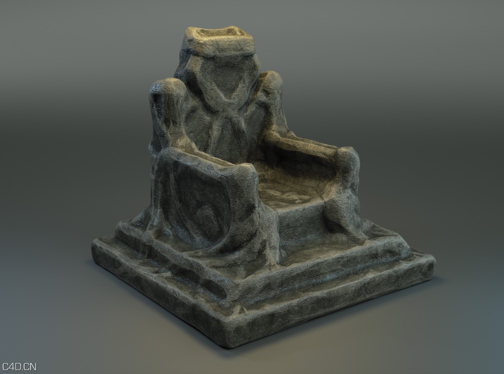 石头王座、石椅C4D模型 Stone Throne - C4D之家 - cinema4d_ 2015-10-26 00.25.37.jpg
