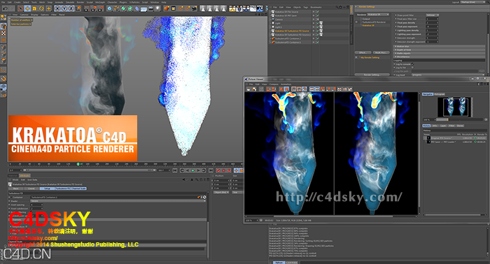 C4D R17插件：超强粒子特效渲染器插件Thinkbox Krakatoa C4D v2.4.1.59322 - C4D之家 - Thinkbox Krakatoa C4D.png