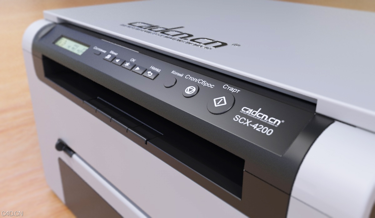 桌面打印机 复印机C4D模型 Desktop Printer - C4D之家 - Samsung SCX no1.jpg