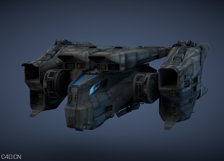 星球大战科幻宇宙飞船：科幻战机C4D模型 SciFi Fighter