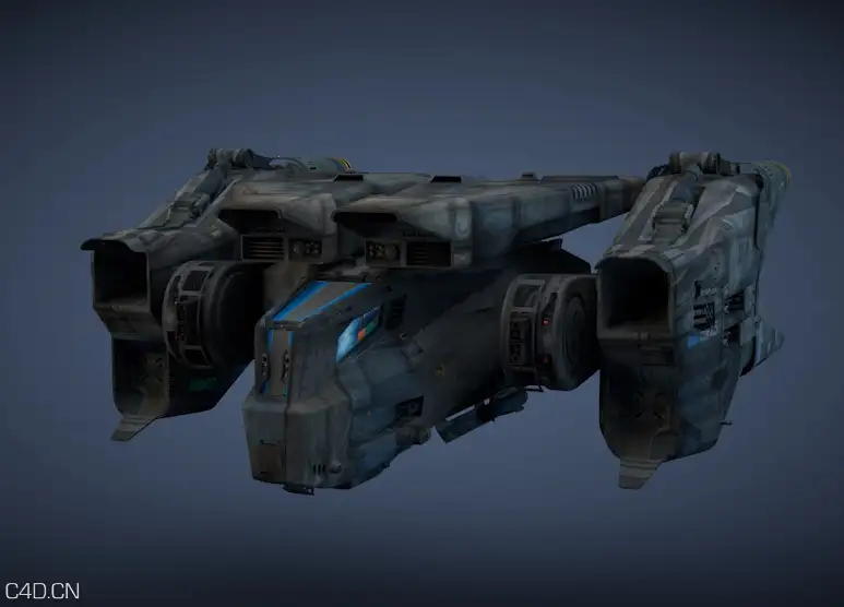 星球大战科幻宇宙飞船：科幻战机C4D模型 SciFi Fighter