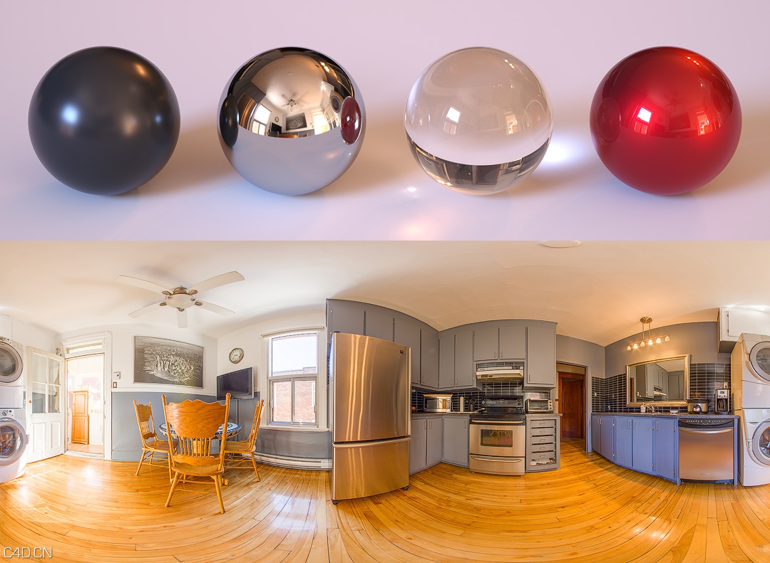 六幅高清室内环境HDR贴图 Indoor environment - C4D之家 - canada_montreal_home_pierre_kitchen.jpg