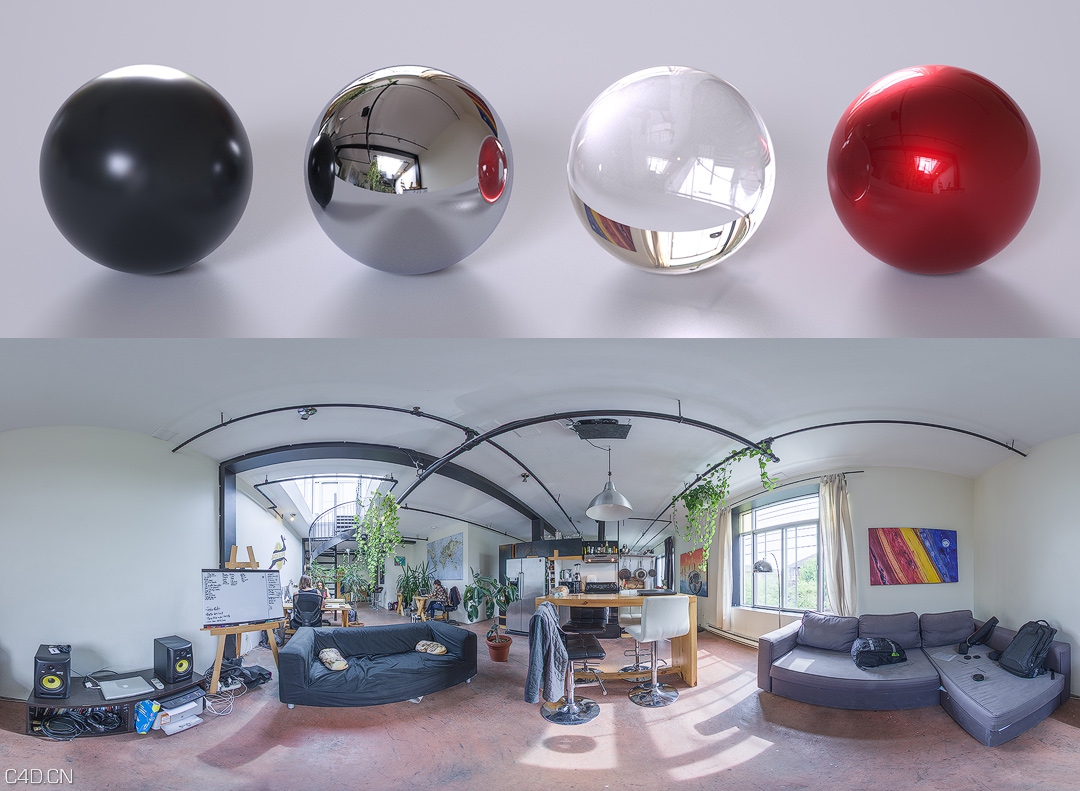 六幅高清室内环境HDR贴图 Indoor environment