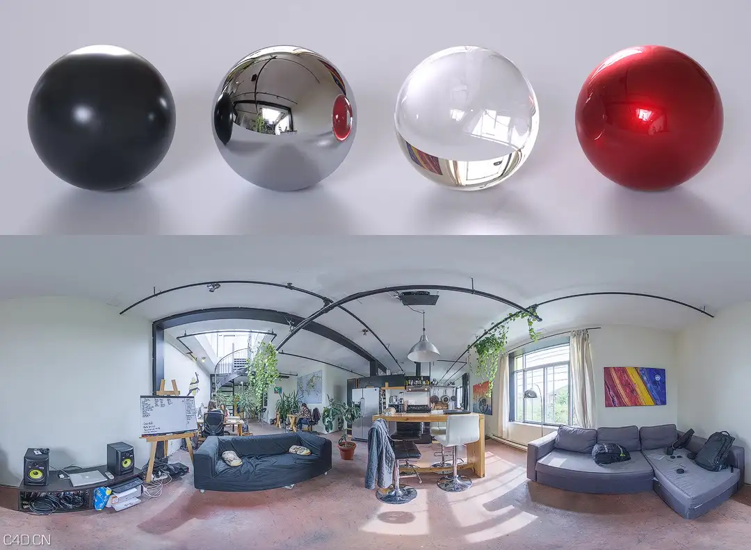 六幅高清室内环境HDR贴图 Indoor environment