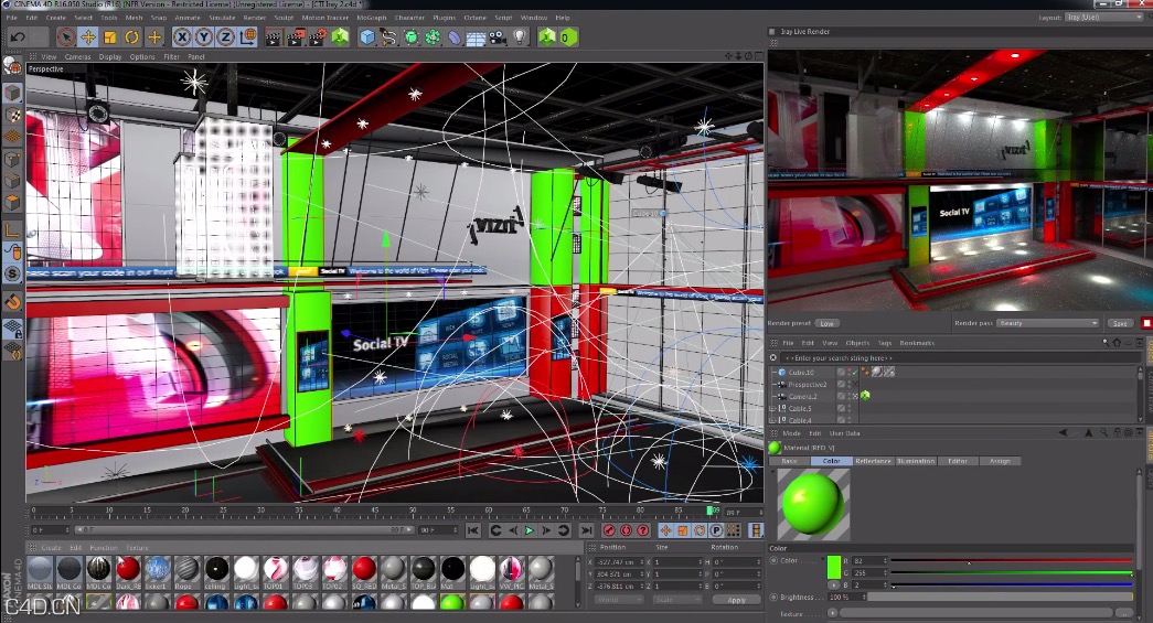 MAXON at IBC 2015：Interactive Raytracing with NVIDIA's Iray - C4D之家 - cinema4d_ 2015-11-02 11.18.11.jpg