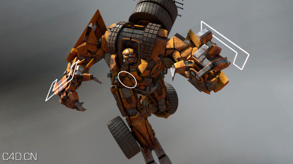 变形金刚从概念设计到后期合成 - C4D之家 - 06 Transforming Robot Production Pipeline Volume 6: Rigging