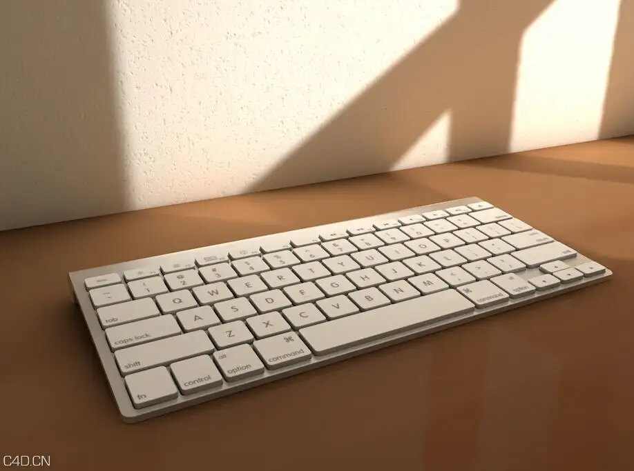 苹果键盘C4D模型 Apple Keyboard