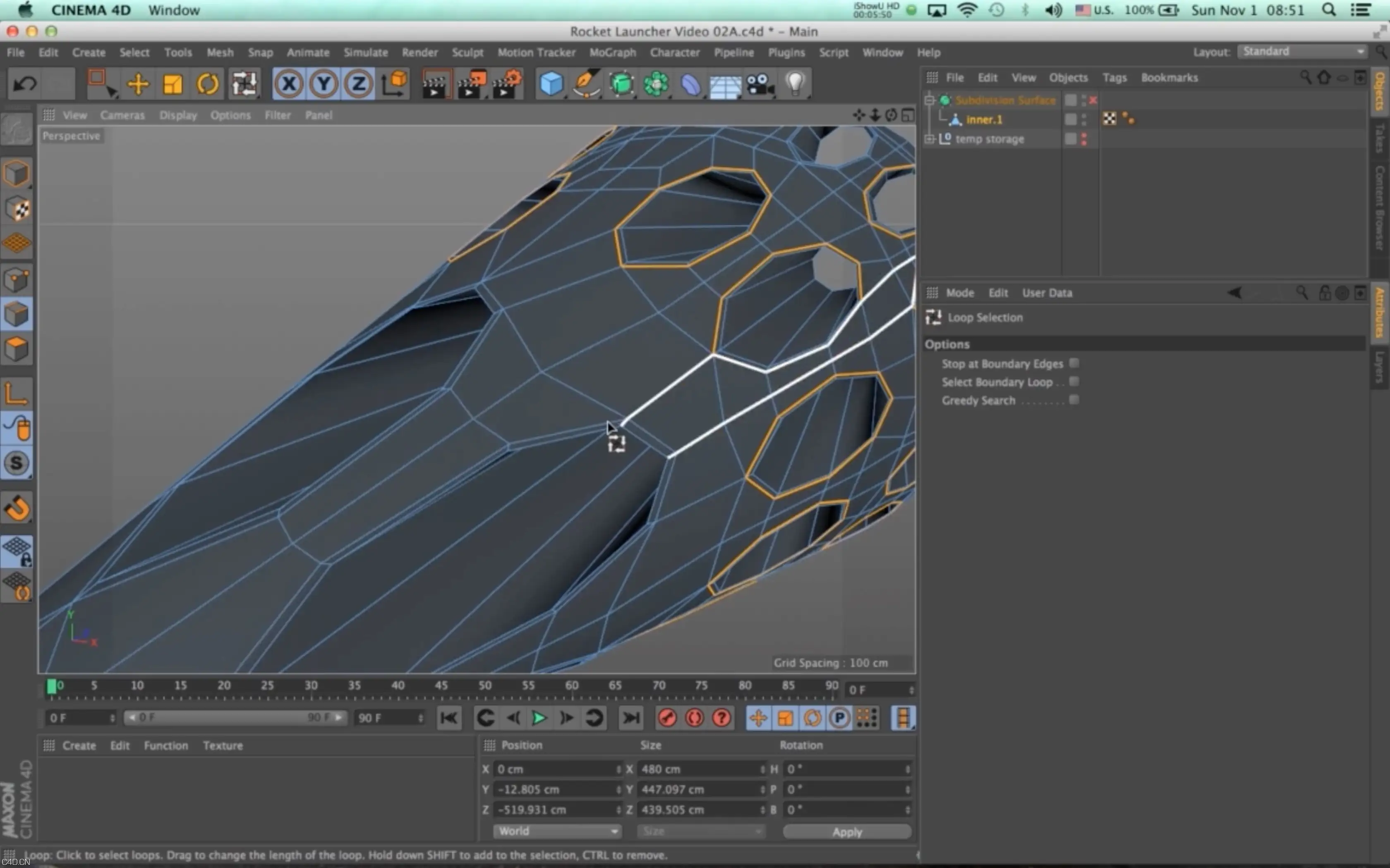 C4D建模教程：UB-32火箭发射器建模视频教程 MODELLING A UB-32 ROCKET LAUNCHER - C4D之家 - Modelling-a-UB-32-rocket-launcher-in-C4D-3.jpg