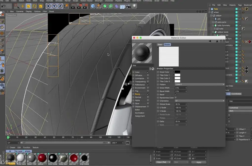 C4D中创建汽车轮胎纹理 CREATING A TYRE PROFILE WITH SHADERS - C4D之家 - cinema4d_ 2015-11-07 13.50.39.jpg