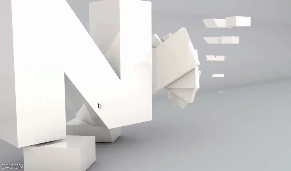 C4D标题文字旋转动画教程 SPINNING LETTERS IN CINEMA 4D