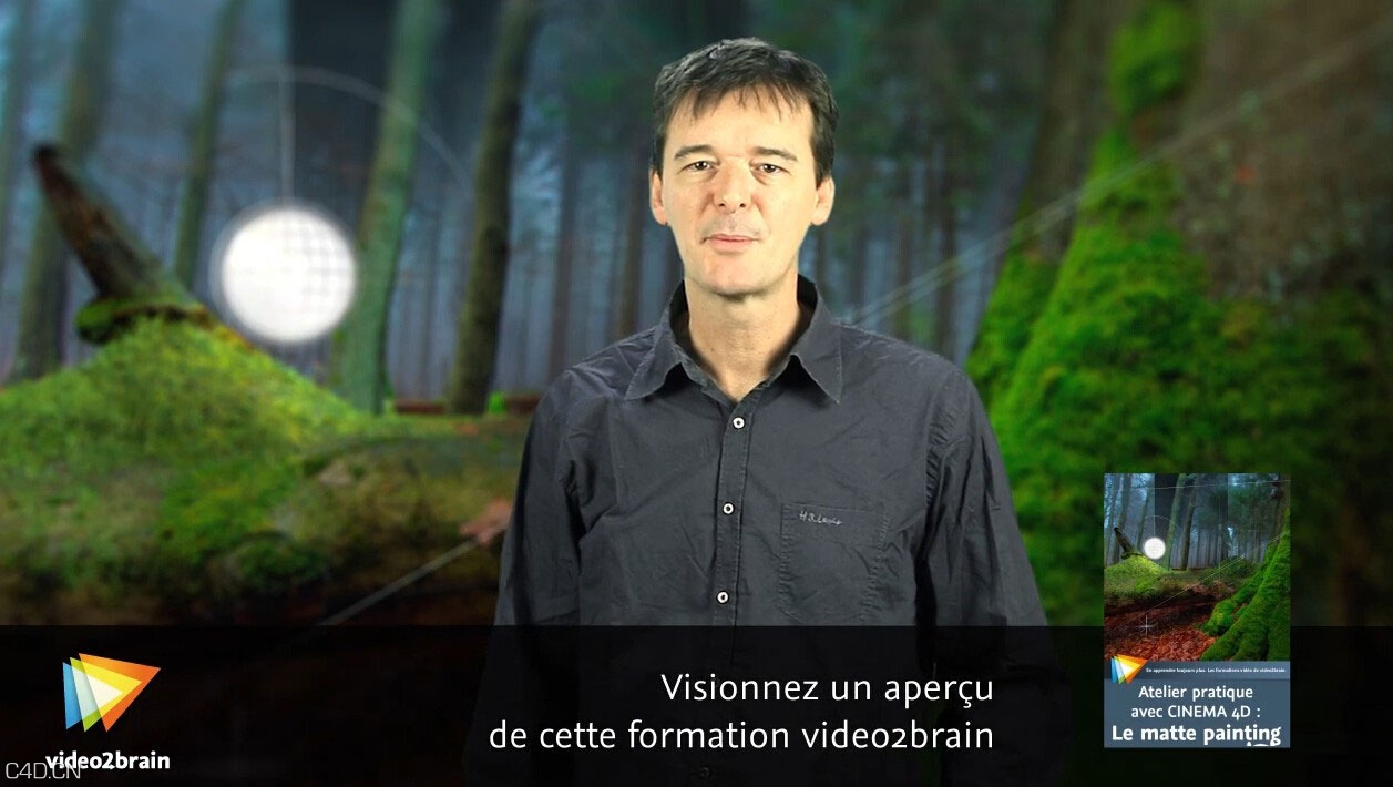 C4D遮罩绘景技术视频教程 atelier pratique avec cinema 4d:le matte painting